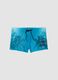 Blue stretch swim trunks_0