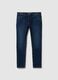 Blue Super Skinny Cotton Blend Jeans_0