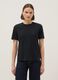 Black pure cotton crew neck t-shirt, regular fit_0