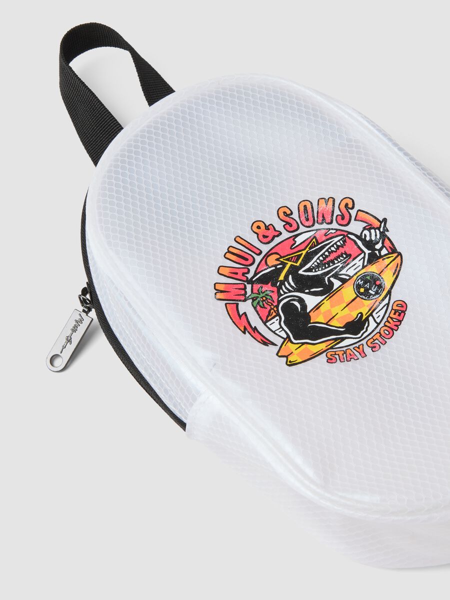 Transparent swimwear pouch with zip closure_1