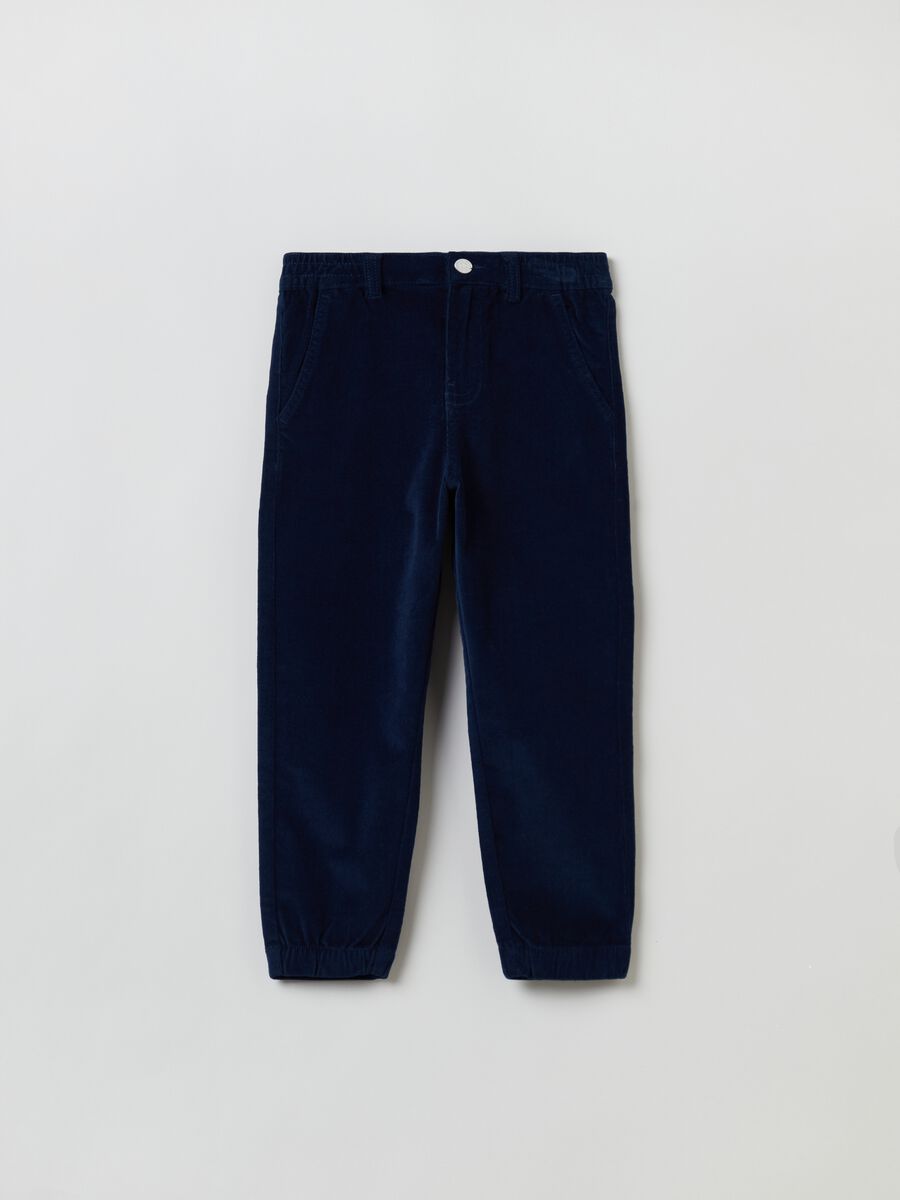 Corduroy joggers with pockets_0
