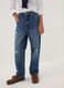 Blue baggy pure cotton ripped jeans for boys_2