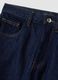 Blue denim straight-fit jeans in pure cotton_5