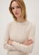 Camel viscose-blend jumper with sequins, regular fit_0