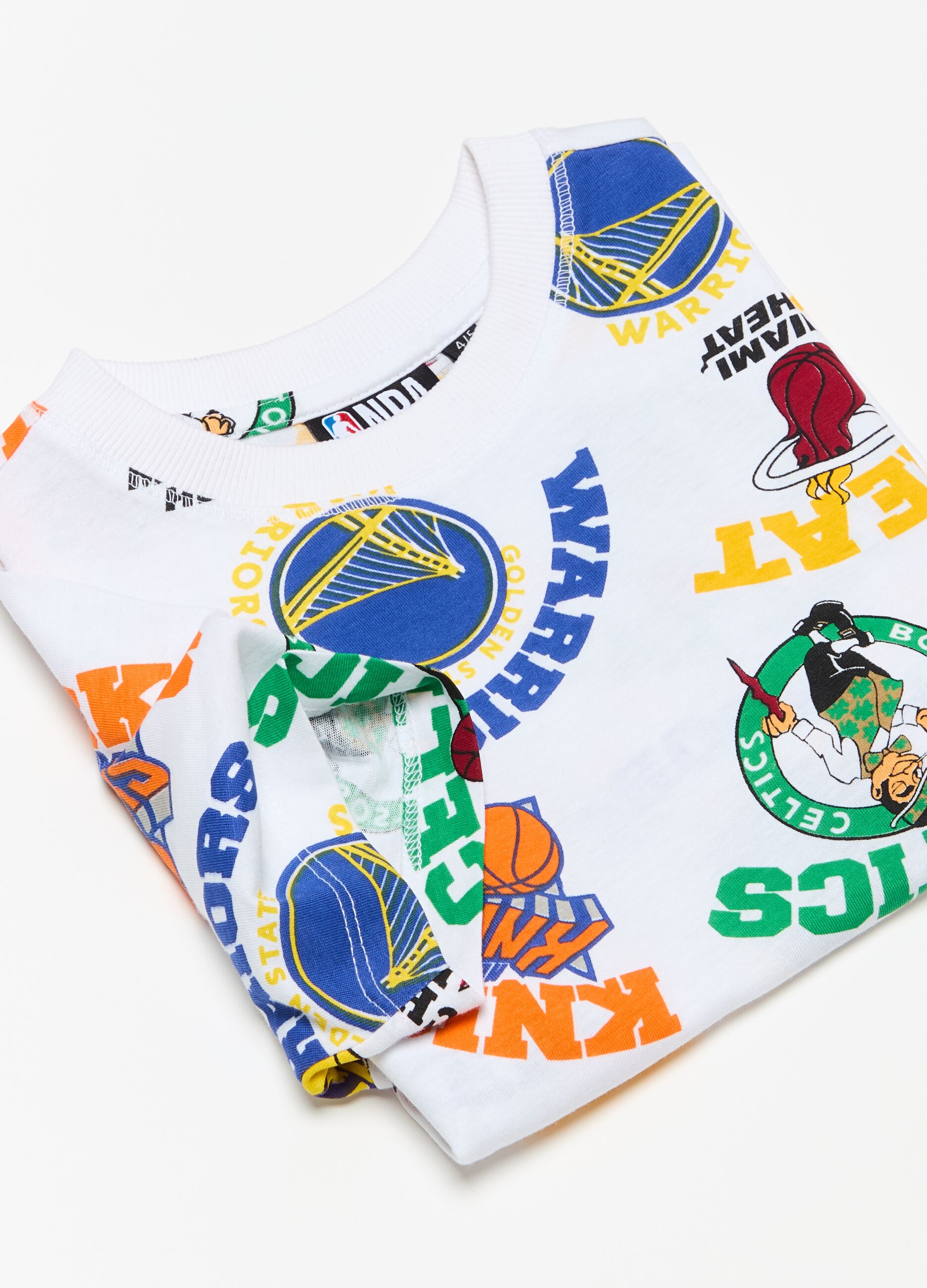 Camiseta de algodón con estampado NBA