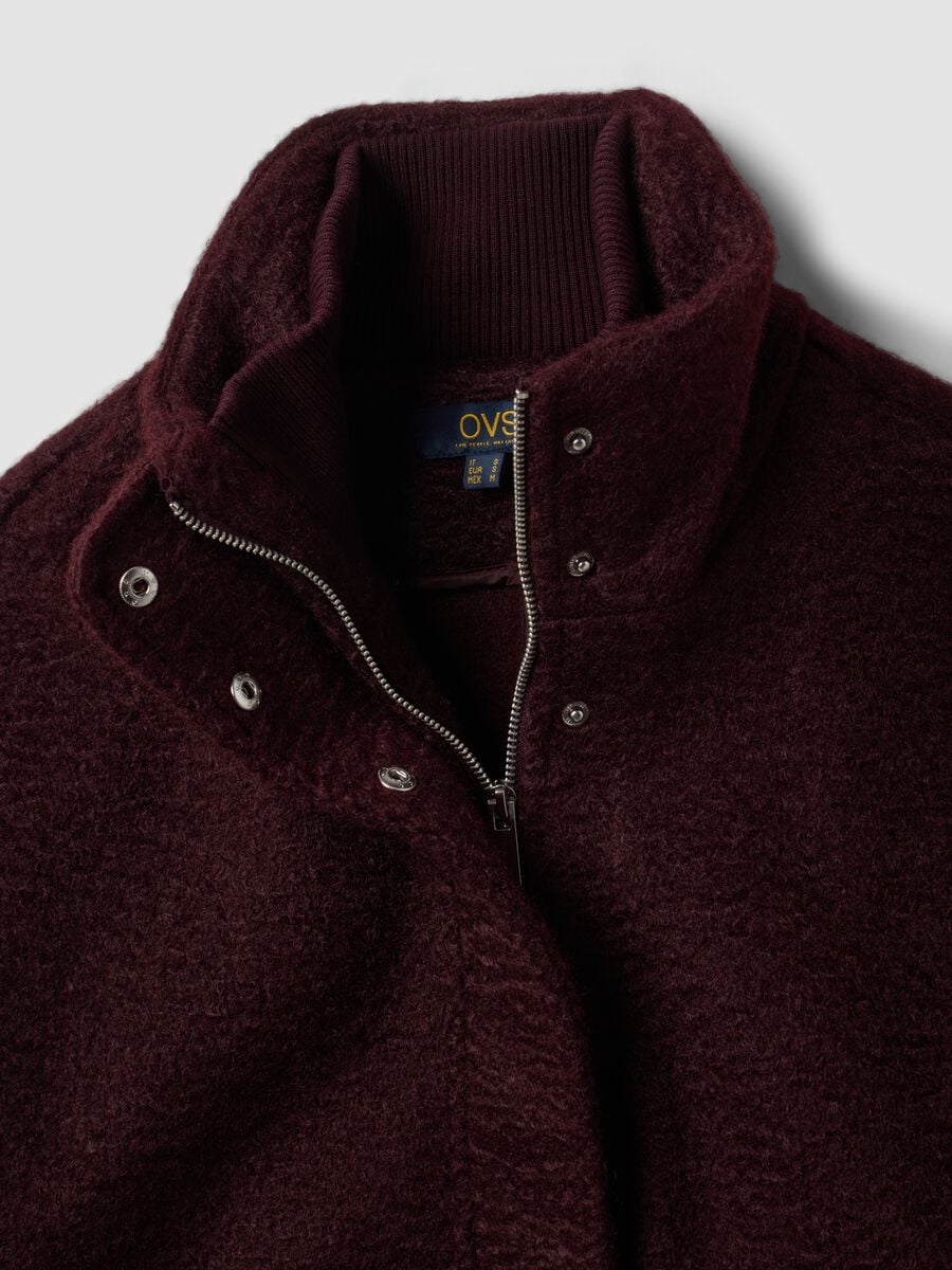 Red jacket with zip and press studs_6