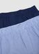 Pack de 2 boxers azul e azul-claro em puro algod&atilde;o org&acirc;nico_1