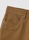 Regular Fit Brown Stretch Twill Trousers_5