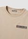 T-shirt beige 100 % coton avec imprim&eacute; devant et dos_4