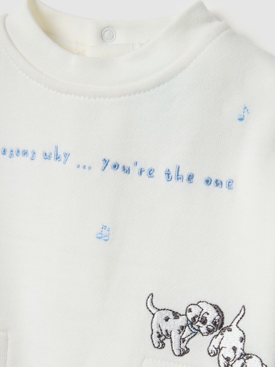 Multicoloured baby cotton tracksuit set with print_2