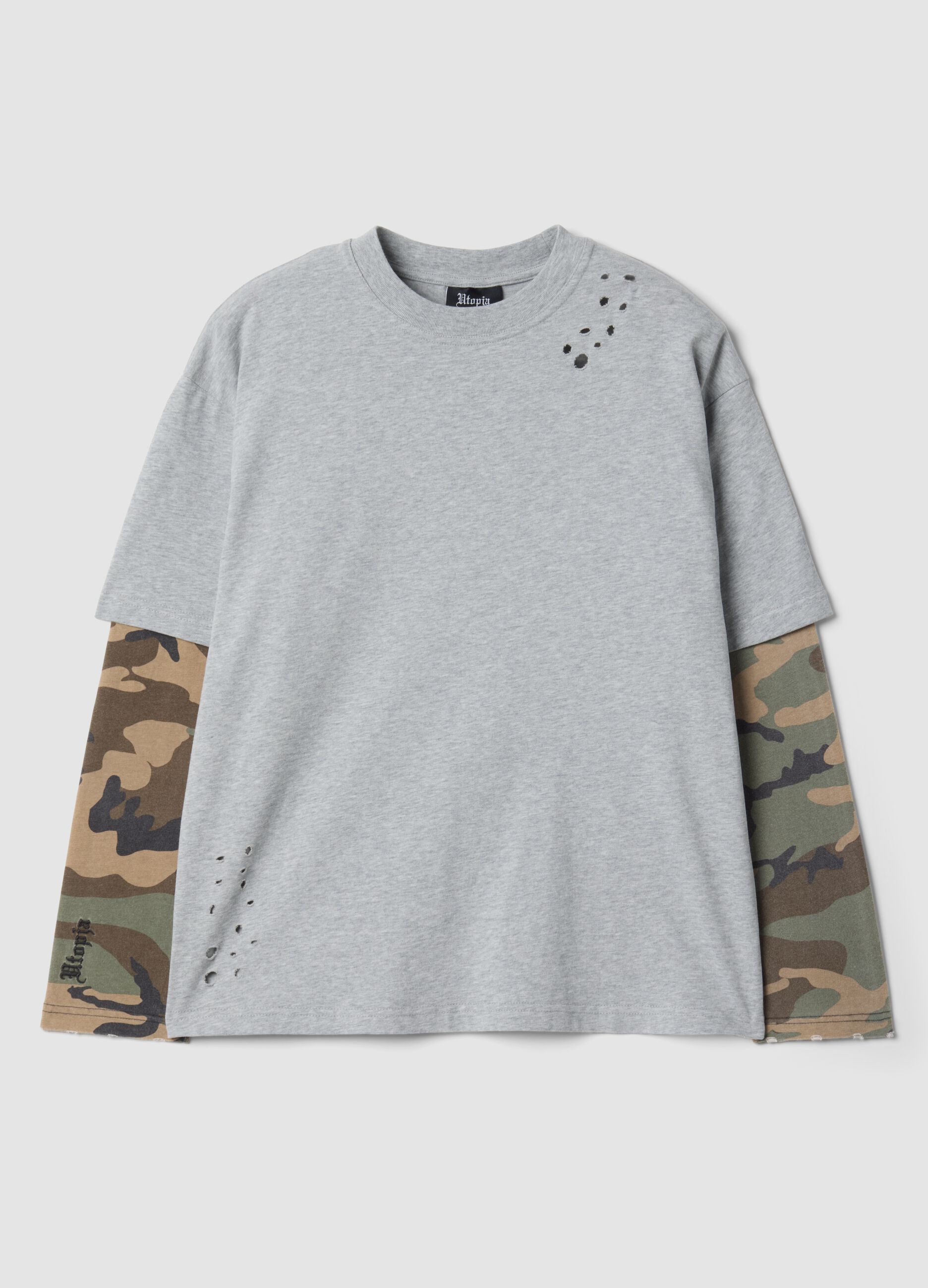 Double Longsleeve Grey & Camo