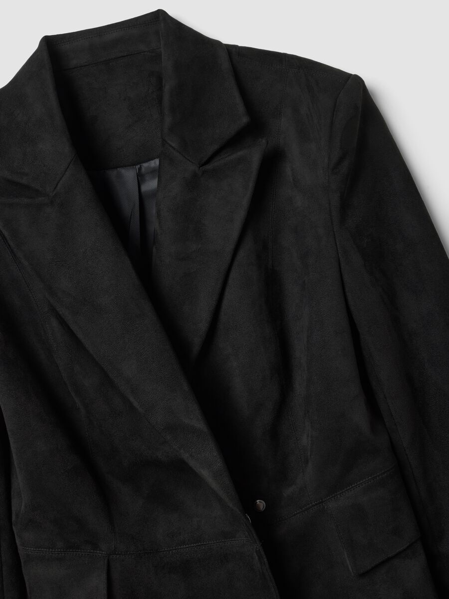 Blazer en su&eacute;dine noir_7