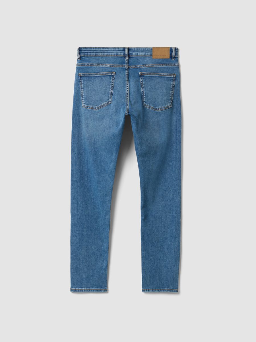 Light blue skinny-fit stretch cotton denim jeans_1