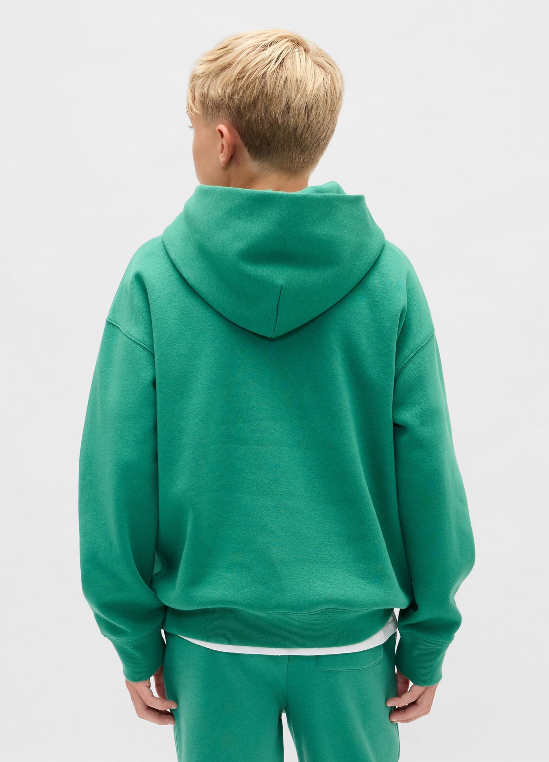 Gr&uuml;ner Kapuzenpullover f&uuml;r Kinder
