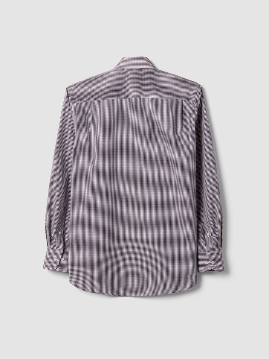 Easy-iron multicolour cotton-blend shirt with button-down collar, regular fit_5