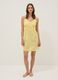 Yellow organic cotton nightdress with thin straps_1