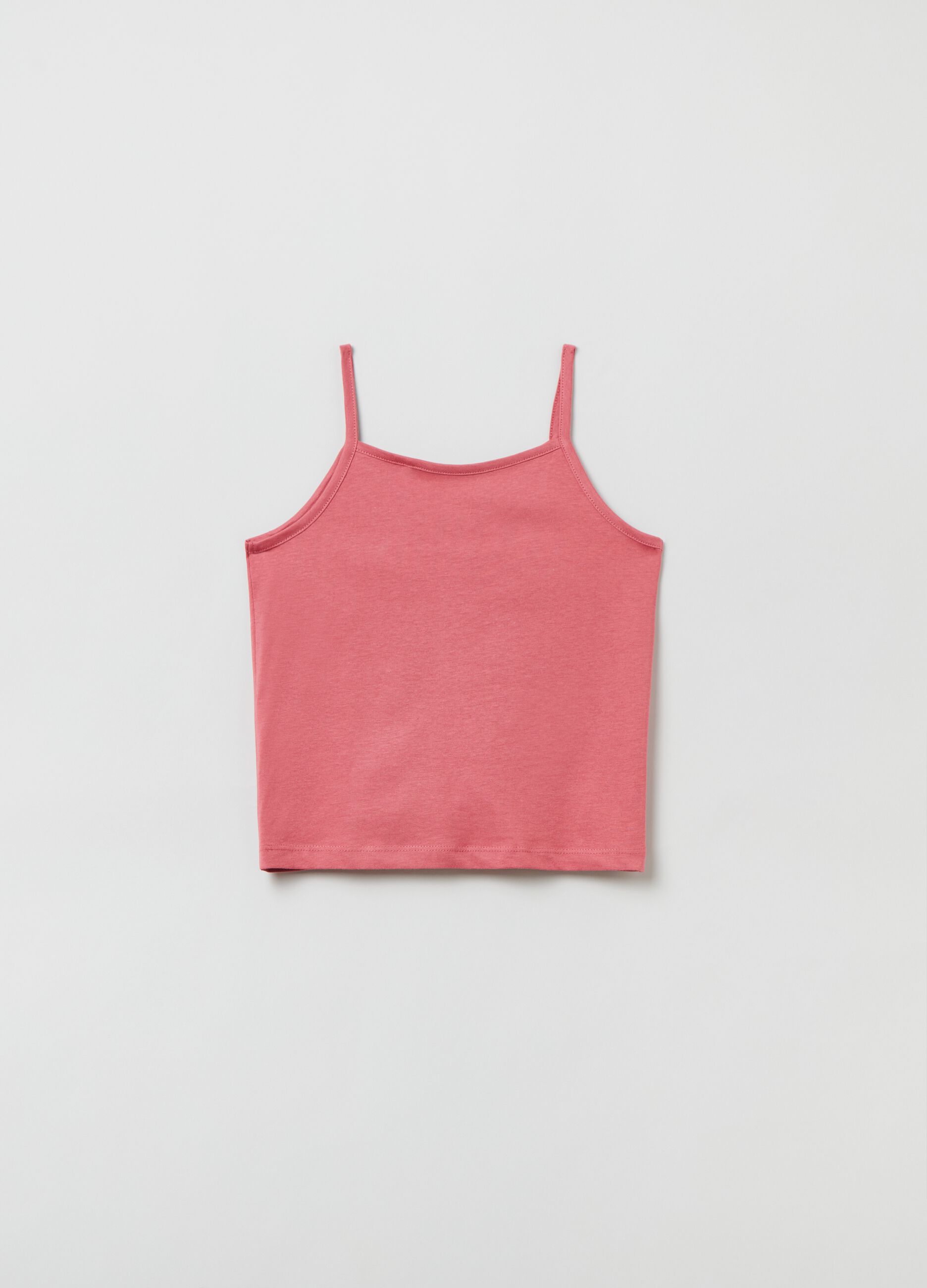 Jersey tank top with gathering_1