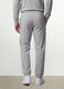 Grey cotton-blend jogger trousers, regular fit_3