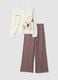 Brown Peanuts-themed pyjamas in pure organic cotton_4