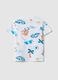 Multicolor pure cotton children's regular fit t-shirt with prints_1