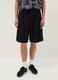 Black cotton cargo Bermuda shorts &ndash; baggy fit_1