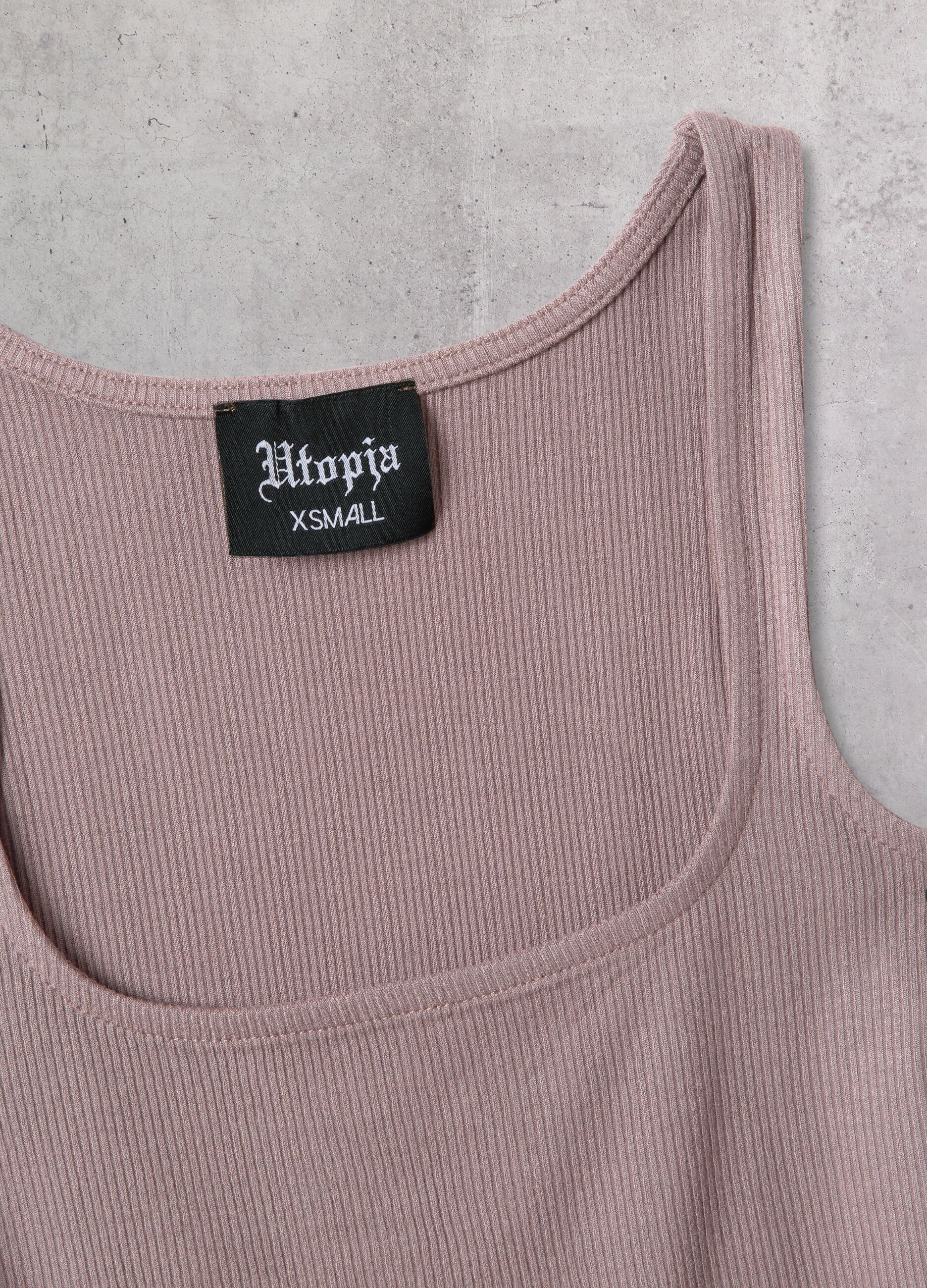 Mocha Square-Neck Tank Top