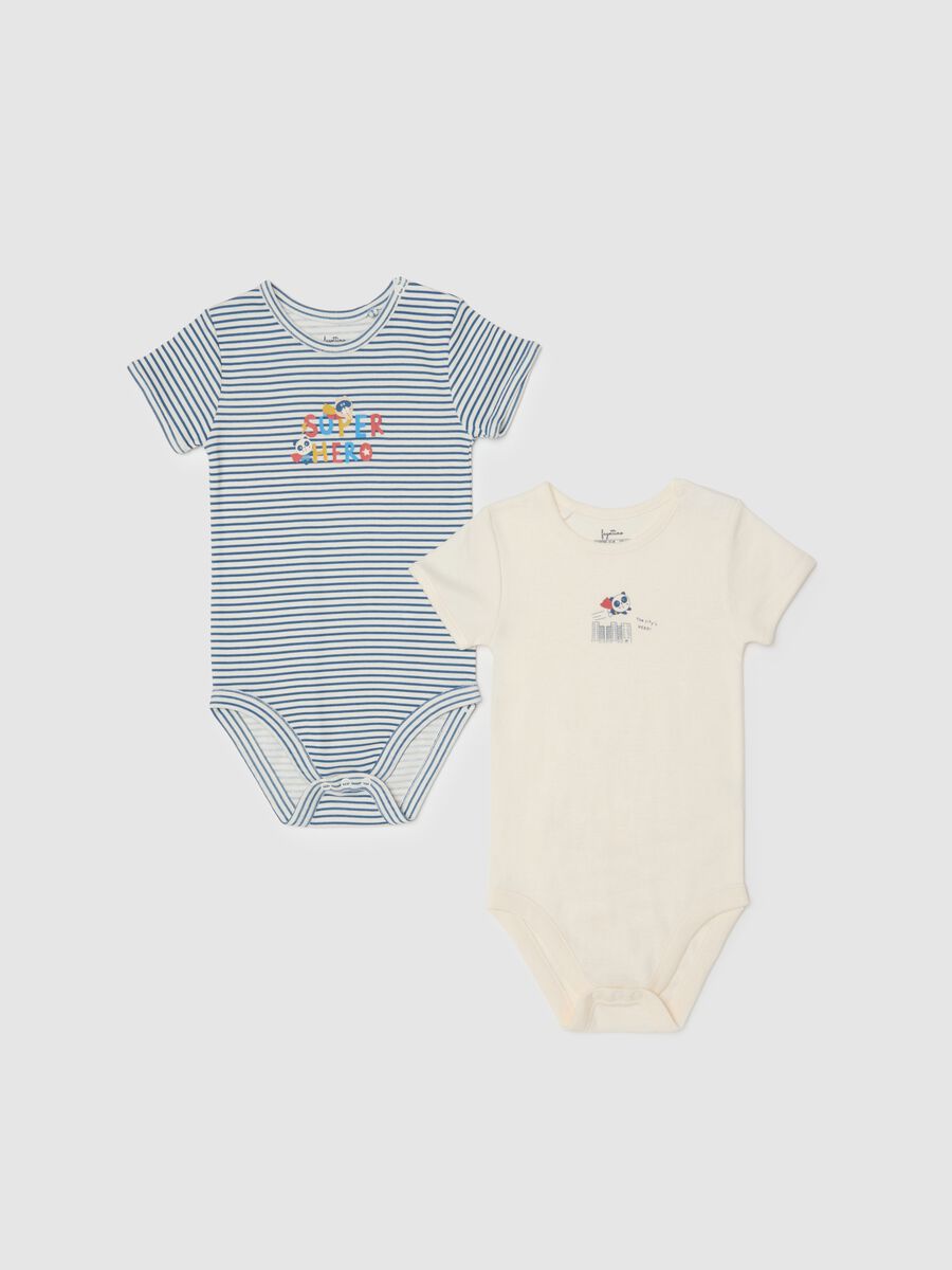 Bipack mit mehrfarbigen reinen Baumwoll-Bodys f&uuml;r Neugeborene_0