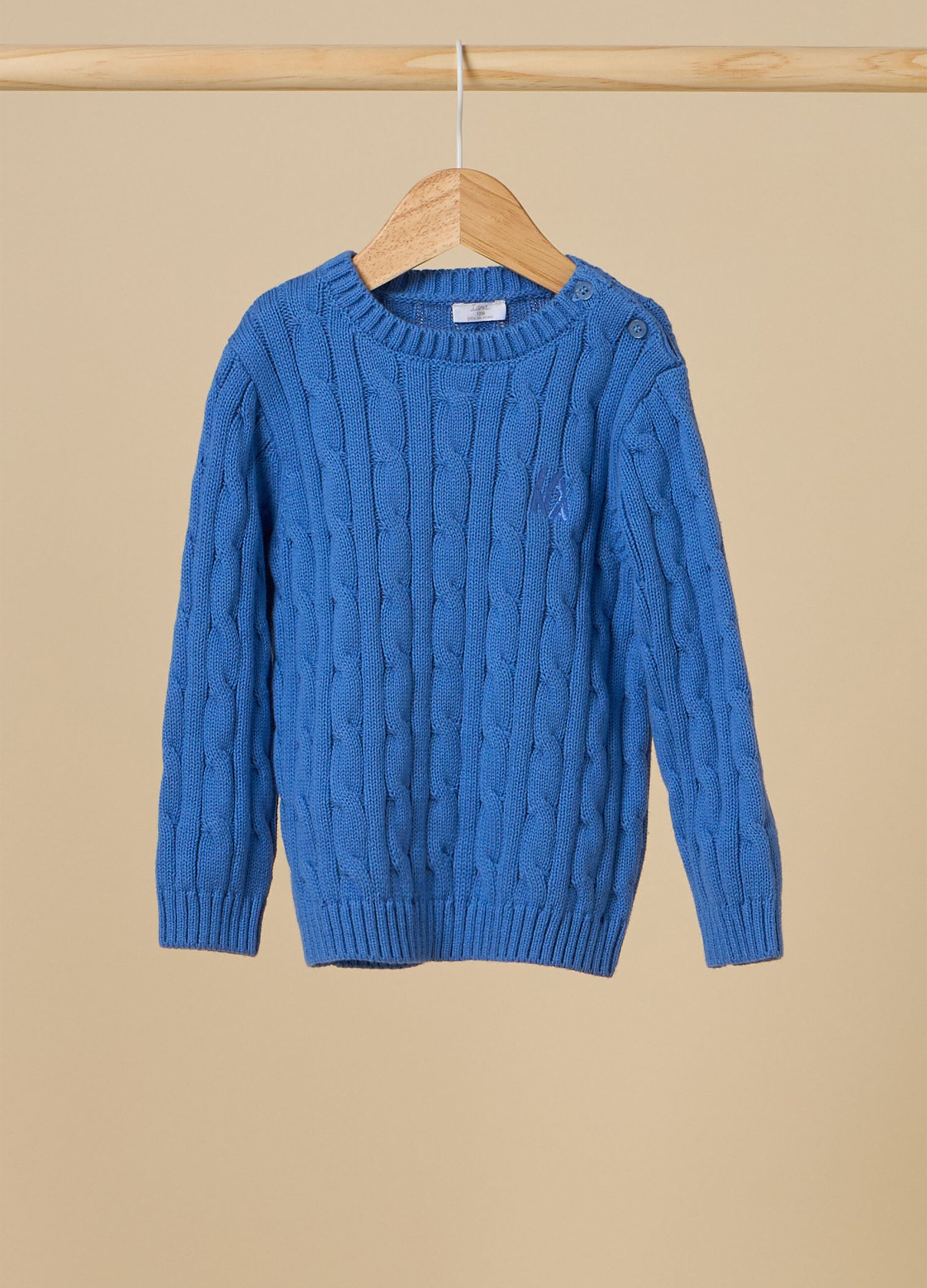 Cotton knit sweater