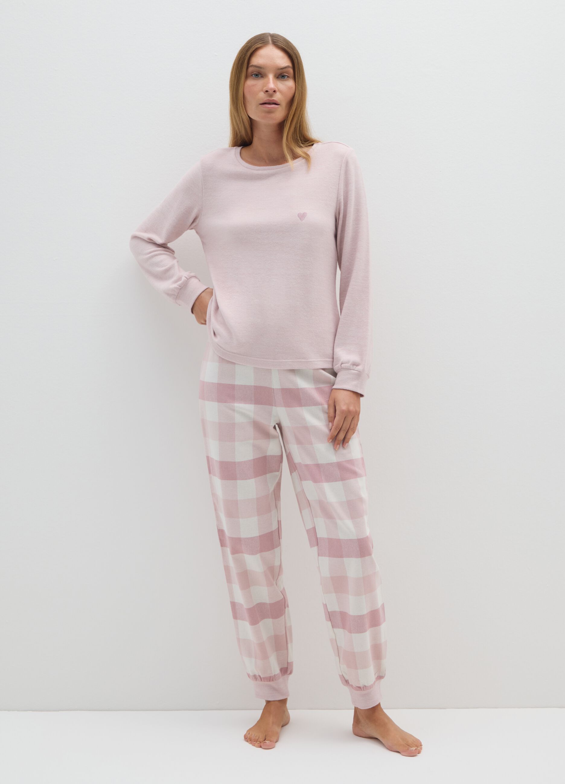 Multicolor-Karo-Pyjama Regular Fit