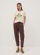 Beiges Regular-Fit-T-Shirt aus reiner Baumwolle mit s&uuml;&szlig;em Tier-Print_1