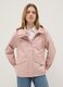 Pink Regular Fit Cotton Blend Jacket with Zip and Hood_0