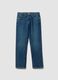 Blue pure cotton regular-fit jeans for boys_0