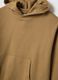 Regular fit beige cotton blend hoodie_5