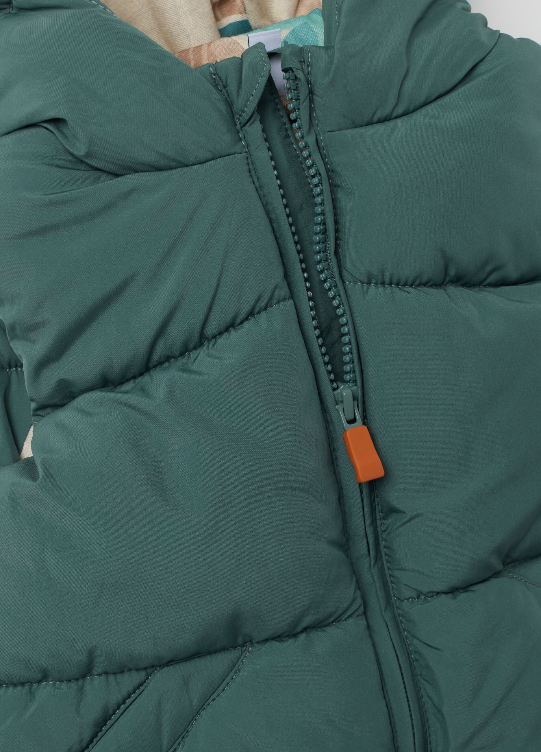 Regular fit green children's gilet