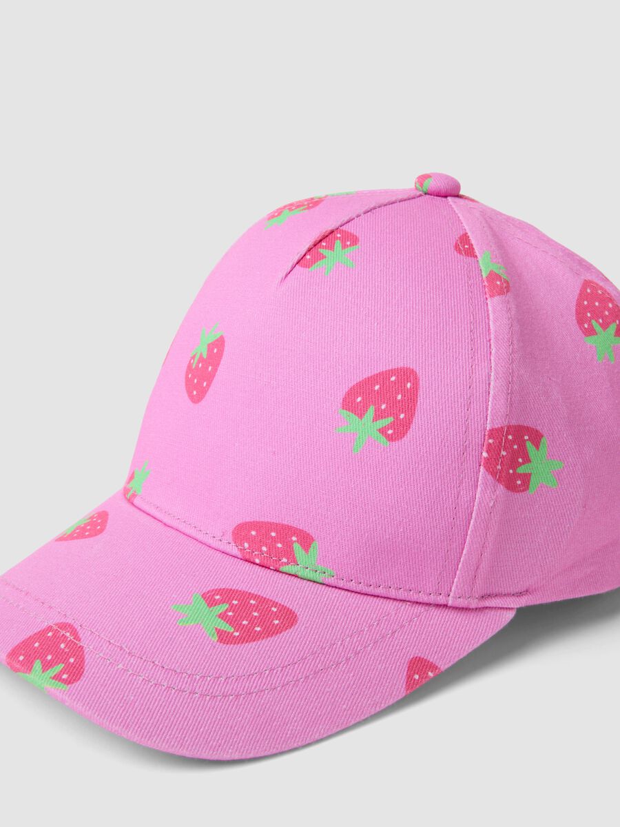 Pink pure cotton baseball cap_1