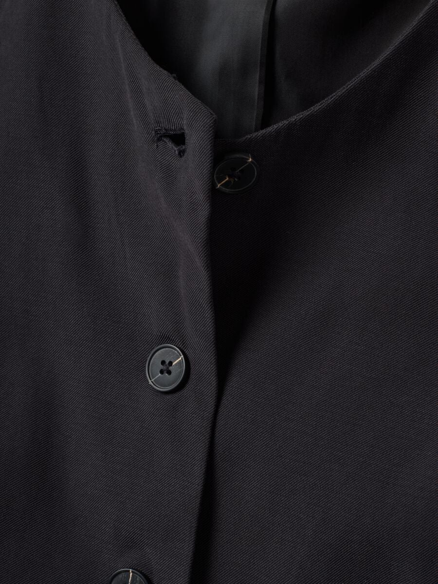 Black slim-fit viscose-blend waistcoat_6