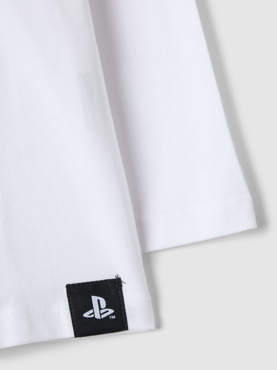 Children's white pure cotton T-shirt regular fit with print_3