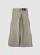 Girls&rsquo; grey wide-leg pure cotton jeans_1