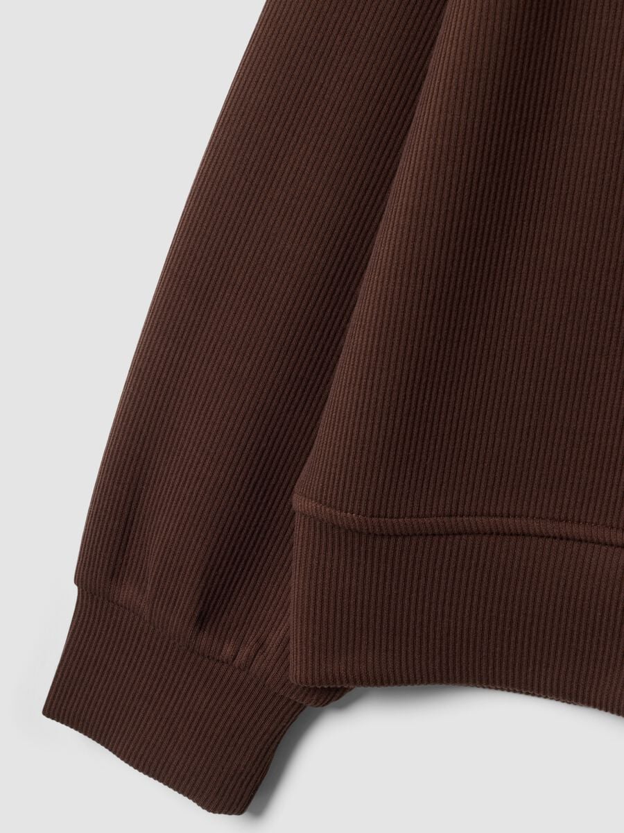Brown stretch modal crew-neck sweatshirt ALTAVIA STUDIO_6
