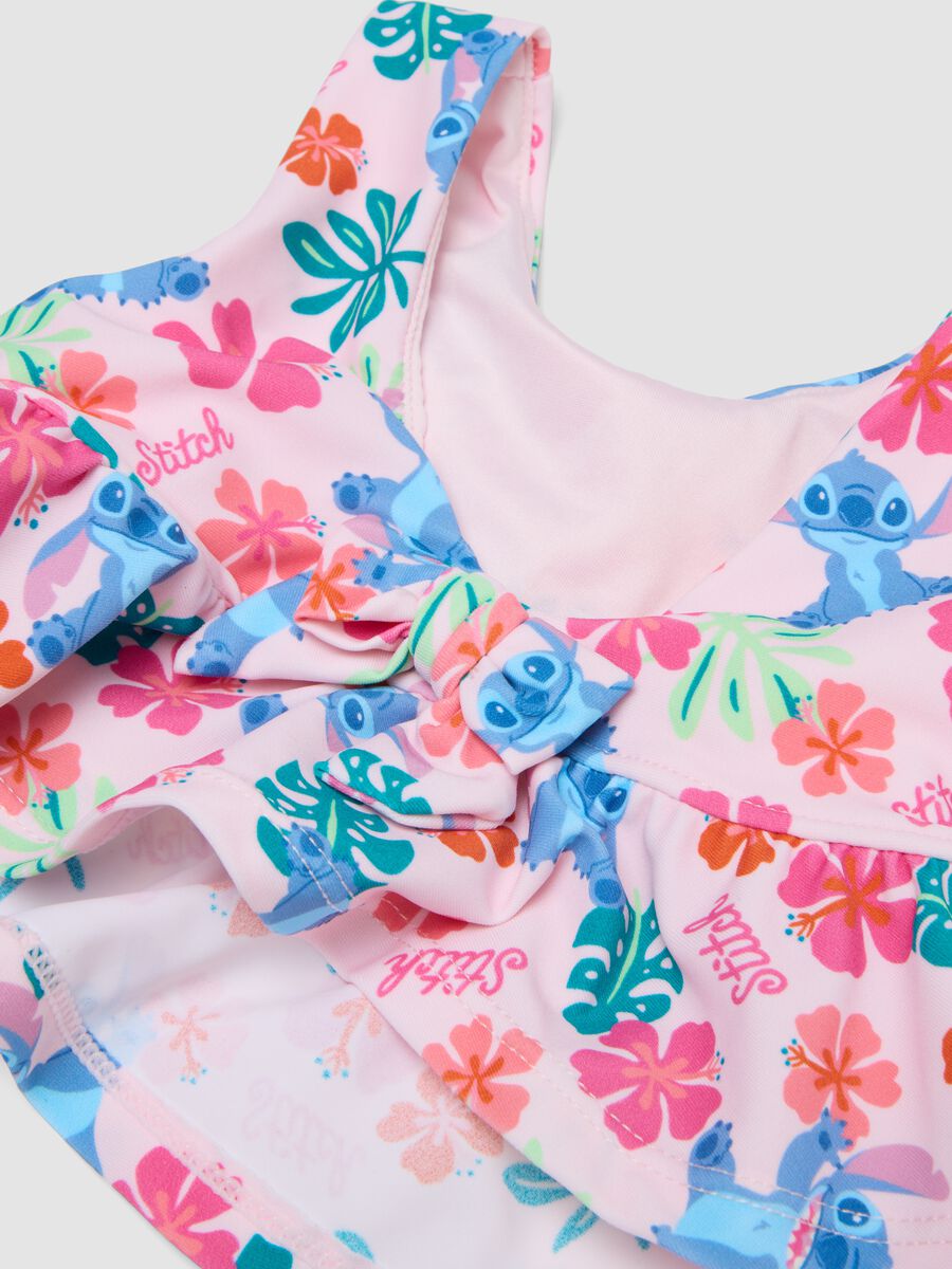 Pink stretch bikini with ruffles_2