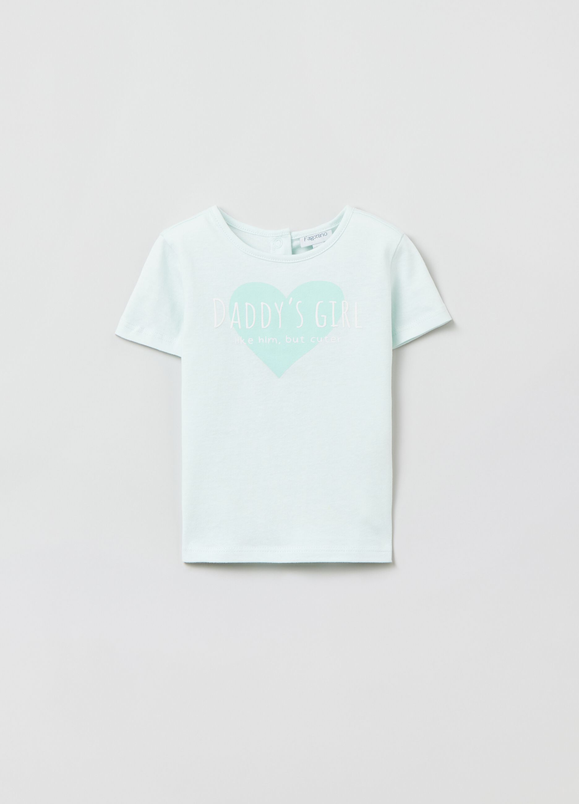Cotton T-shirt with Father’s Day print