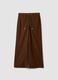 Brown stretch-fabric straight-fit trousers_4