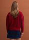 Red stretch wool jumper with raised neck_3