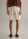 Short chino beige en pur coton, coupe regular_1