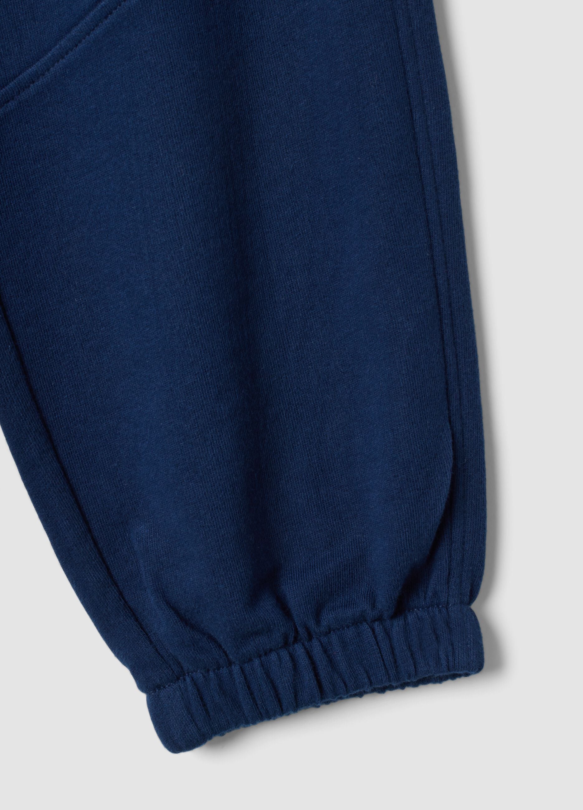 Blaue Jogginghose aus reiner Baumwolle