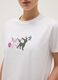 Camiseta blanca de algod&oacute;n puro, ajuste regular, con estampado_3