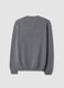 Grey pure lambswool crew-neck jumper, regular fit_2