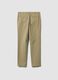 Pantaloni chino beige in twill di cotone elasticizzato slim fit_2