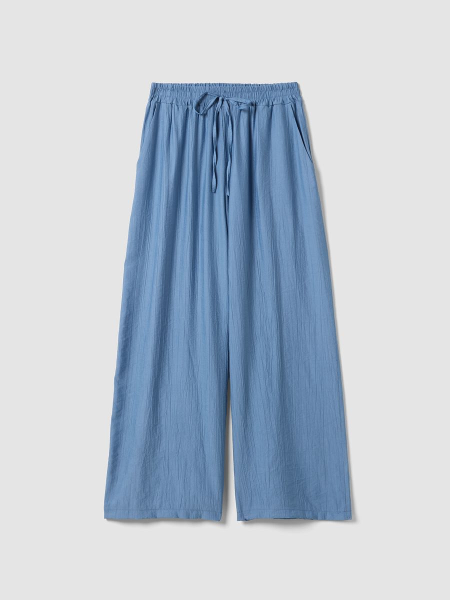 Hellblaue Palazzo-Hose aus Viskosemix_4