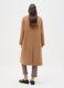 Brown long coat in wool and cashmere blend regular fit_2